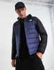 The North Face Synthetic puffer jacket in navy and black Exclusive at ASOS