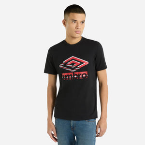 Umbro Mens Active Style Small Logo Taped Tee