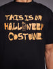 ASOS DESIGN relaxed t-shirt with slogan text graphic in black .