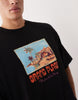 ASOS DESIGN - T-shirt oversize avec imprimé paysage - Noir.
