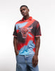 New Era Chicago Bulls graphic NBA jersey top in multi.