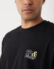 Jack & Jones oversized t-shirt with sunshine backprint in black.