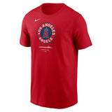 Men's Los Angeles Angels Nike Red City Connect Large Logo T-Shirt