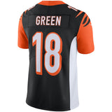 Men's Nike A.J. Green Black Cincinnati Bengals NFL 100 Vapor Limited Jersey