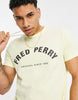 Fred Perry arch branded t-shirt in yellow Exclusive to ASOS