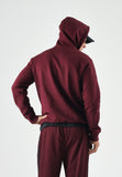 ADIDAS ORIGINALS Men's Burgundy TREFOIL ESSENTIALS HOODIE