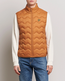 Lyle & Scott Crest Quilted Gilet Vest Salt Burne