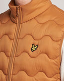 Lyle & Scott Crest Quilted Gilet Vest Salt Burne