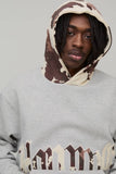 Oversized Applique Cow Print Hoodie