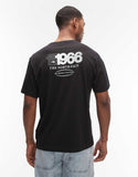 The North Face Track backprint relaxed t-shirt in black.