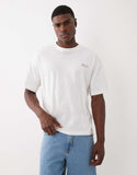 Jack & Jones oversized t-shirt with wine backprint in off white.