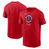 Men's Los Angeles Angels Nike Red City Connect Large Logo T-Shirt