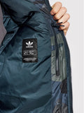 Camo Down Jacket Green Regular Fit