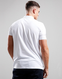 Weekend Offender Colo Polo Shirt White/Cadet Blue