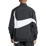 Swoosh Half Zip Woven Jacket 'Black White'Men's