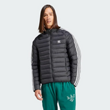Adidas Originals Mens PADDED STAND COLLAR PUFFER Jacket, Black/White