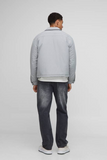 boohooMAN Boxy Fit Peached Crinkle Nylon Coach Jacket