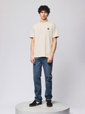 Weekend Offender Cream Isley T-Shirt With Flat Binding