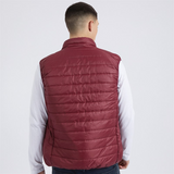 Ellesse Mens Portina Gilet Burgundy
