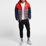 Nike Sportswear Windrunner Down Fill 'Black Red Blue'