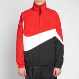 NikeLarge Swoosh Zipper Jacket Black White RedMen's