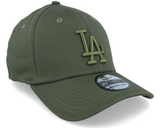 New Era Los Angeles Dodgers League Essential 39THIRTY Los Olive/Olive Flexfit