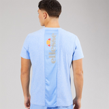 Ellesse Mens Dundalk Running Top Blue Marl