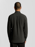 Lyle & Scott Grey Plain Flannel Shirt