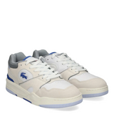 Lacoste Men's White/Blue Lineshot Leather Trainers