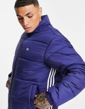 adidas Originals padded stand jacket in navy