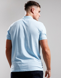 Weekend Offender Colo Polo Shirt Pale Blue/Navy