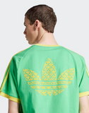 adidas Originals Monogram cali tee in energy green
