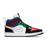 Air Jordan 1 Mid SE 'Black White Multi-Color Women's