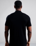 Weekend Offender Colo Polo Shirt Black/Cadet Blue