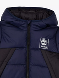 Timberland Junior Navy & Black Panel Puffer Jacket
