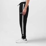 Lonsdale Mens 2 Stripe Jogging Bottoms BLACK