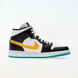 Jordan Air 1 Mid Black/ University Red-White-Lucid