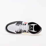 Jordan Air 1 Mid Black/ University Red-White-Lucid