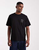 Jack & Jones oversize t-shirt with scenic back print in black.