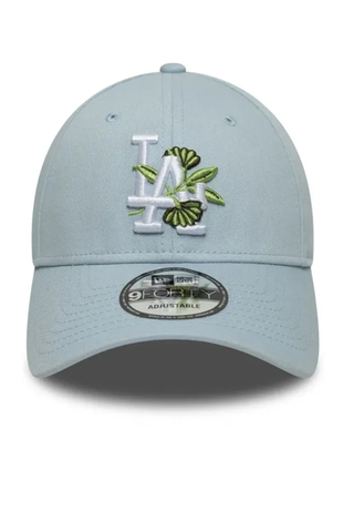 LA Dodgers MLB Floral Icon Pastel Blue 9FORTY Adjustable Cap |