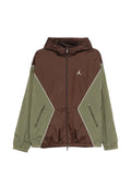 Jordan woven jacket in brown and khaki