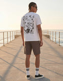 Jack & Jones - Hvid oversized T-shirt med japansk rygprint.