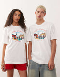 adidas Originals Berlin graphic t-shirt in white.