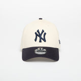 NEW ERA New York Yankees MLB Chrome Blue Contrast Cream 9FORTY A-Frame Adjustable Cap