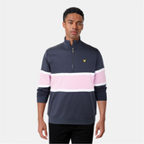 Lyle and Scott Men's Colour Block Quarter-Zip Performance Golf Jacket
