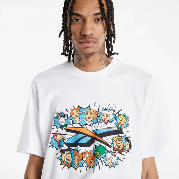 Reebok FJ Worlds Collide Unisex Beyaz T-Shirt