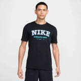 NIKE DRI-FIT FITNESS HYBRID-PRINT TEE
