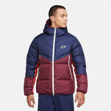 Nike Men's Burgundy and Navy Jacket