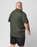 Plus Size - Biskra Graphic T-Shirt Black Forest Green