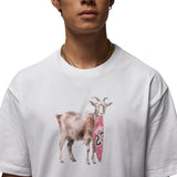 Air Jordan Goat T-shirt 'White Black'